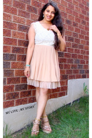 aquamarine owl earrings ardenes earrings - off white lace dress tideshe dress