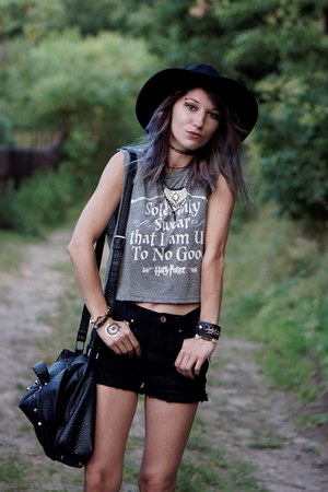 black denim shorts primark