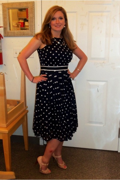 talbots polka dot dress
