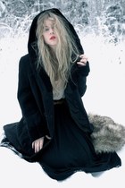 black vintage coat
