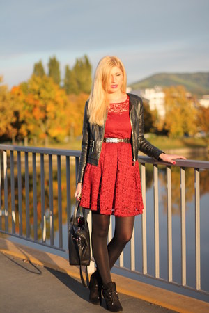 burgundy lace jacket