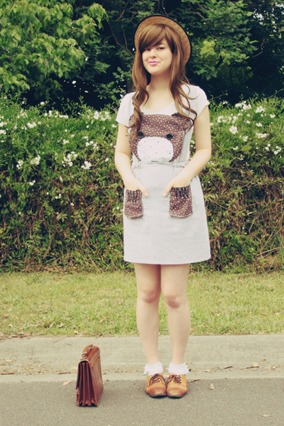 bear pinafore dress