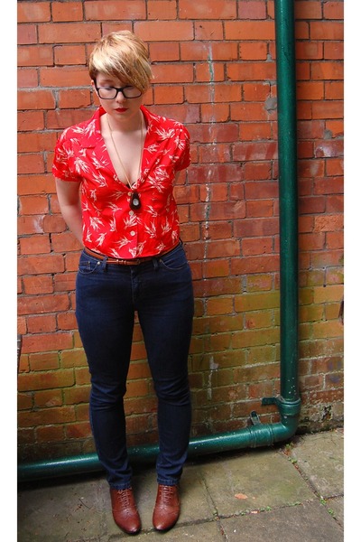 burnt orange Aldo shoes - navy ...