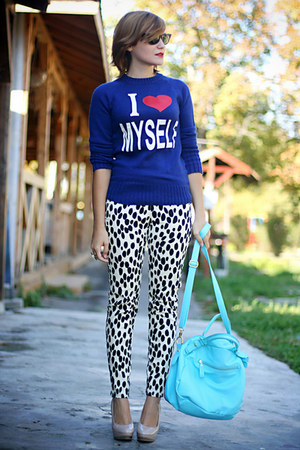 leopard print pants h&m