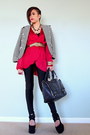 Ruby-red-wrap-dress-love-dress-black-disco-pants-good-times-leggings