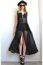 black sheer Girl On A Vine dress