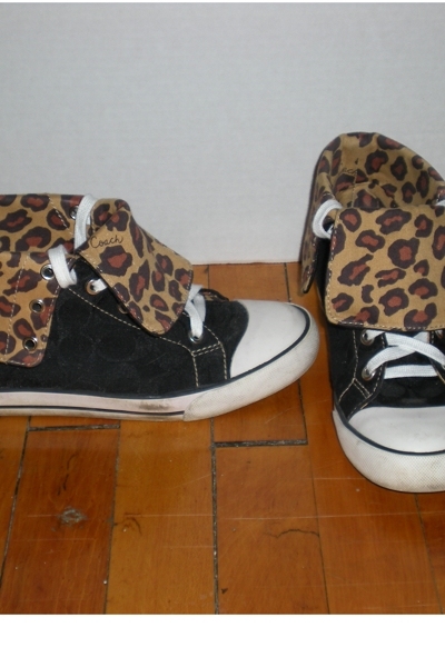 coach leopard sneakers