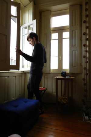 black sheer jumper - black leggings - black shorts - black sandals