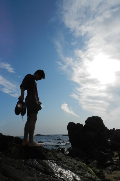 navy Zara shoes - flannel vintage shirt - navy DIY shorts