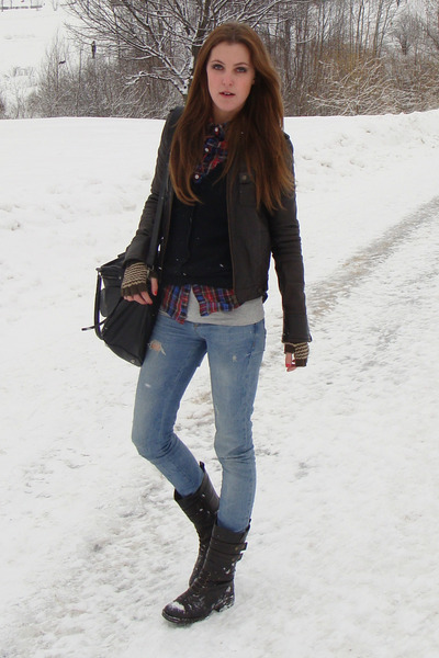 Crimson Leather Jacket Mango Jackets | BACK IN WINTER by