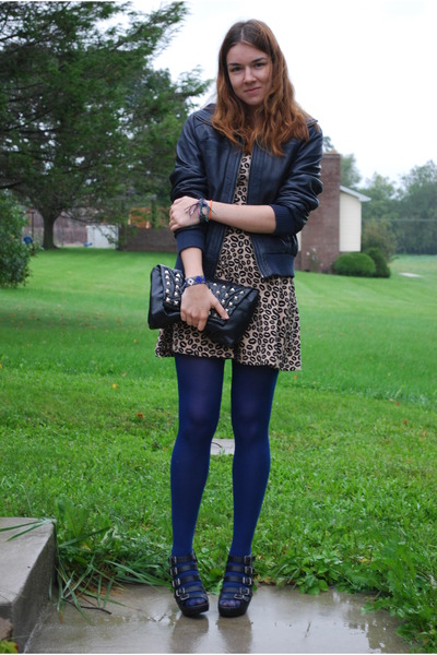 navy blue dress leggings