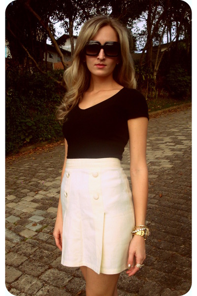 black tops off white skirts saturday day by maiaralaurindo