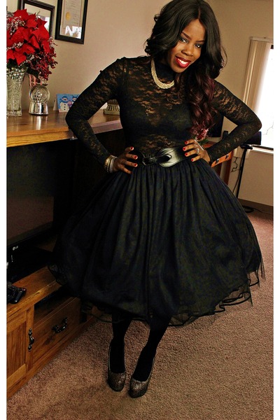 black lace tutu skirt