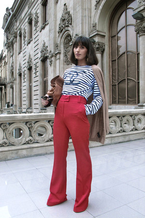 Chanel top - asos bag - Zara cardigan - my design pants