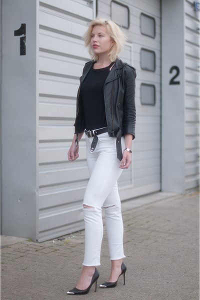 guess jeans black and white