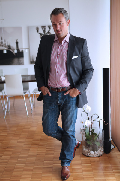 jeans blazer business casual