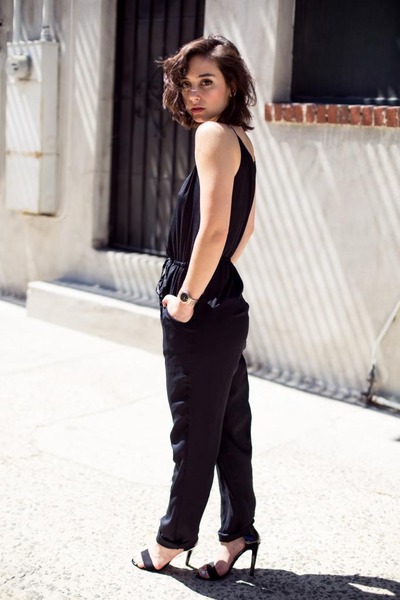 h and m black romper