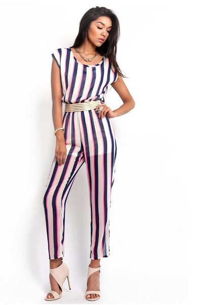 vertical striped jumper