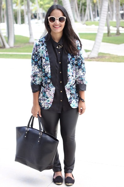 lauren conrad floral blazer