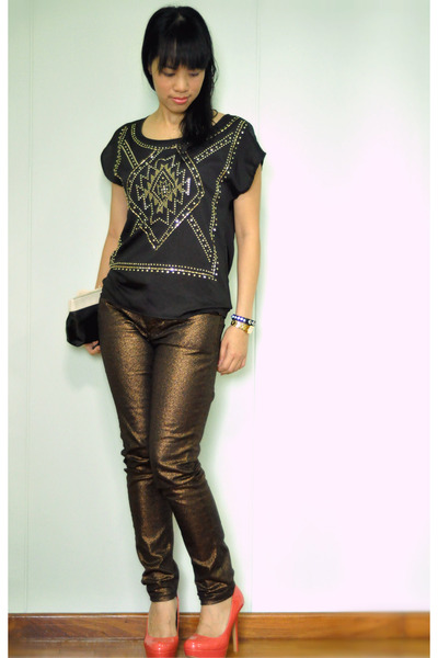 metallic jeans forever 21