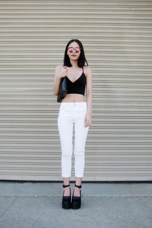 missguided white heels