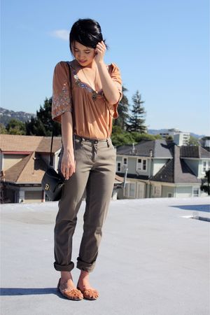 BCBG pants - Language top - ecote shoes - vintage