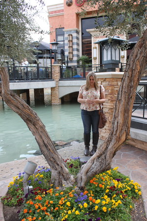 dark brown Urban Outfitters boots - navy American Eagle jeans