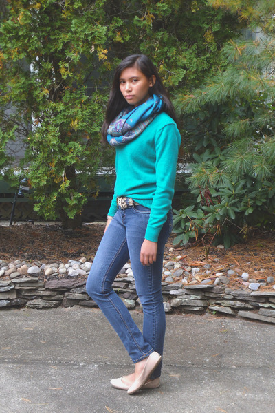 navy blue flats payless