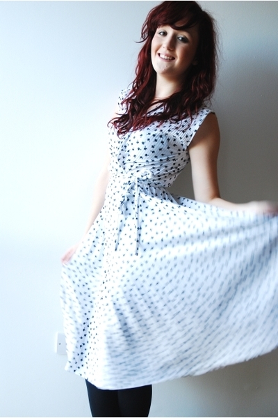 Baby Boutique Dress on Vintage From Baby Says Boutique Dresses White Black Tea Dress