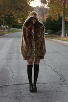 coat - socks - Steve Madden shoes