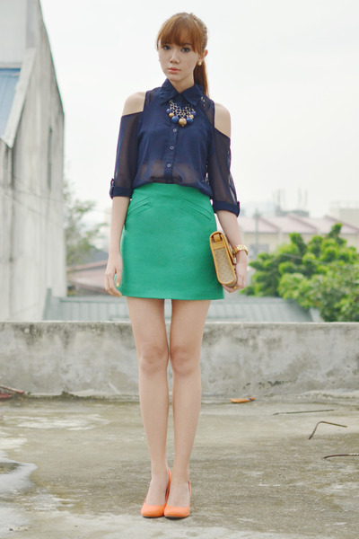 Call it Spring shoes - island girl necklace - WAGW blouse