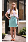 White-vintage-t-shirt-blue-vintage-skirt-white-vintage-belt-orange-les-3-s