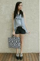 black wwwsnuppedcom snupped bag - black le chateau heels