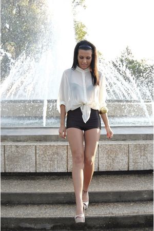 American Apparel shorts - Aldo shoes - urban behavior blouse
