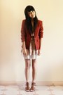 Light-pink-clubcouture-dress-maroon-vintage-blazer-brown-novo-wedges-off-w