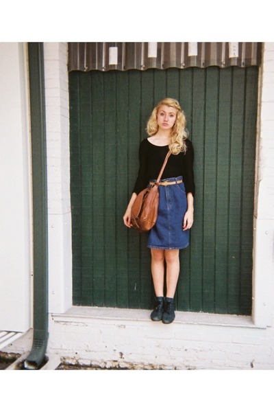 boots with jean skirt