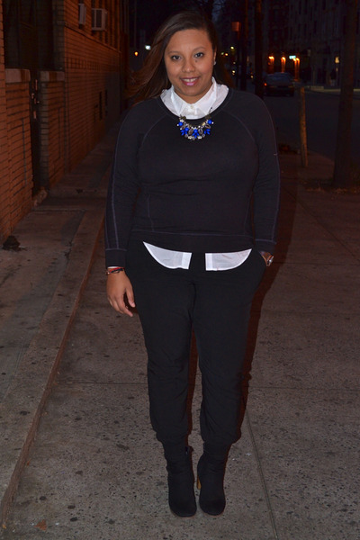 Endless Love sweater - Old Navy boots - banana republic shirt - Philosophy pants
