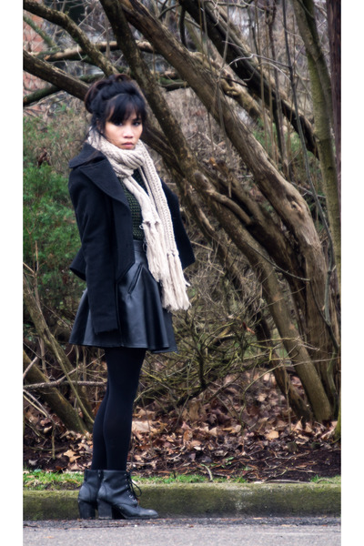 Black Heels Charlotte Russe Boots, Black Old Navy Coats