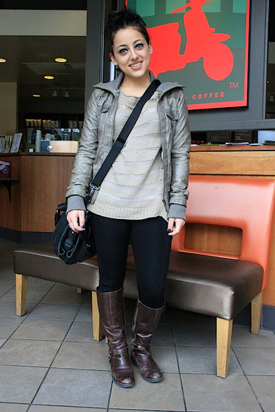 Brown Fashion Riding Boots on Riding Boots Fashion 2011 On Riding Boots Boots Leather Jacket Jacket