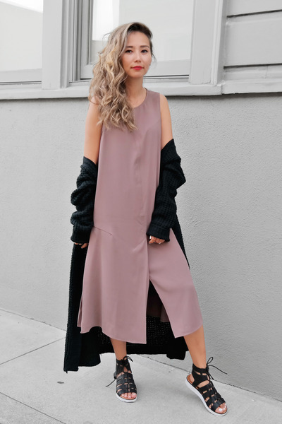 purple cardigan new look