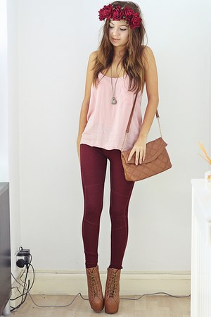 quilted pull&bear bag - Topshop top