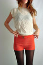 Orange-60s70s-vintage-shorts