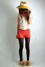 Orange-60s70s-vintage-shorts