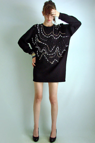 Beaded Sweater Dress