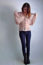pink 80s Vintage blouse