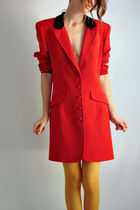 red 90s vintage jacket