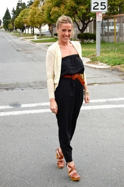 sweater under jumpsuit