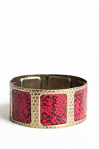 red and silver bracelets