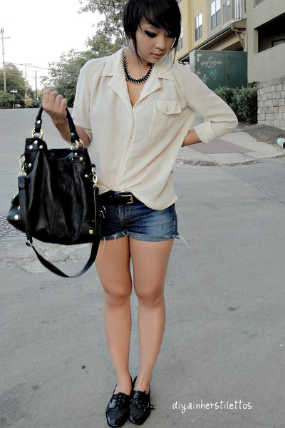 black people images free. white vintage blouse - black London Fog bag - free people shoes