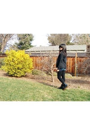 jacket - Marc by Marc Jacobs top - forever 21 leggings - Dr Martens boots